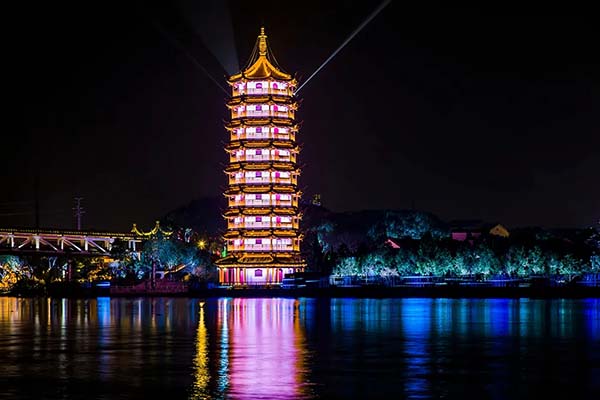 水鄉畫卷 | 周莊雲海塔-StrongLED大峽谷案例賞析